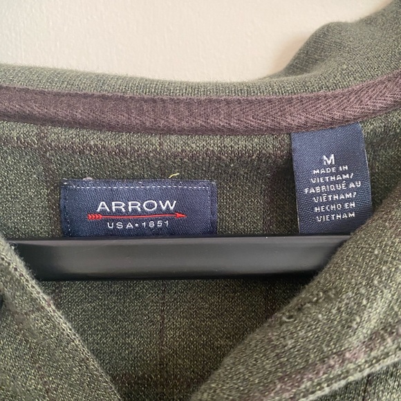 Dark green checkered grandpa shirt - Picture 3 of 3